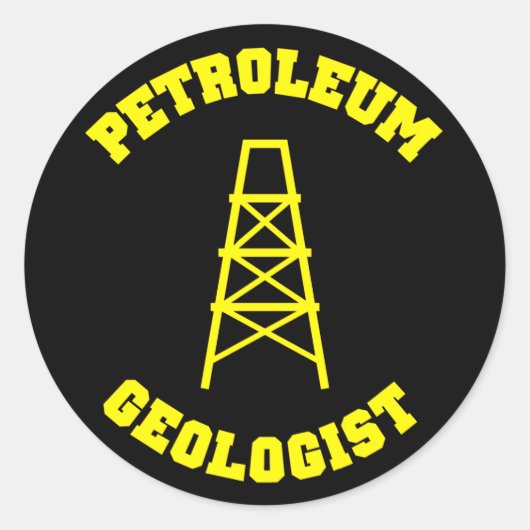 Sticker pour géologue pétrolier (Devant)