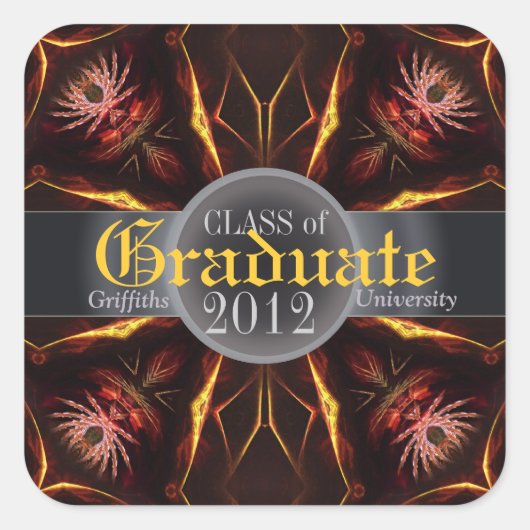 Sticker pour graduation du prix Dessert Flowers (Devant)