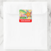 Sticker pour graduation en arc-en-ciel Superstar (Sac)