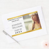 Sticker pour graduation Félicitations personnalisé (Enveloppe)