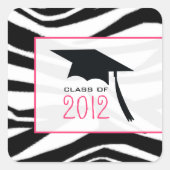 Sticker pour graduation Zebra 2012 (Devant)