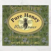 Sticker pour grand miel et ruche (Étiquettes simples)