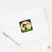 Sticker pour Halloween sorcière et chauve-souris (Enveloppe)