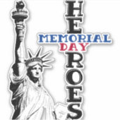 Sticker pour héros du Jour du Mémorial (Devant)