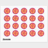 Sticker pour Hibiscus Orange Azalea (Feuille)