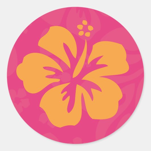 Sticker pour Hibiscus Orange Azalea (Devant)