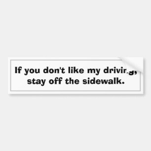 Sticker pour Humour de conduite lourd : avertissem