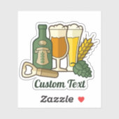 Sticker pour icônes de bière (Feuille)