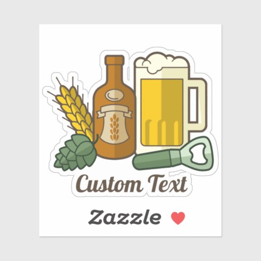 Sticker pour icônes de bière (Feuille)