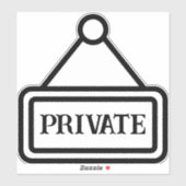 Sticker pour indicateur privé visible (Feuille)
