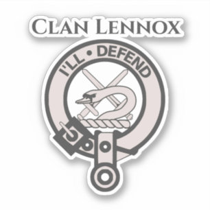 Sticker pour insigne de crête Clan Lennox écossais