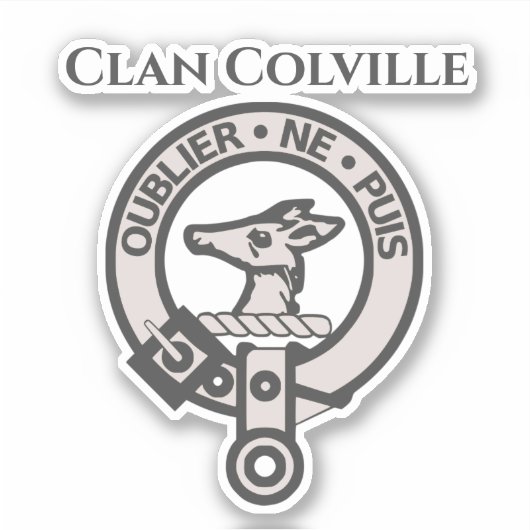 Sticker pour insigne de crête du clan écossais Col (Devant)
