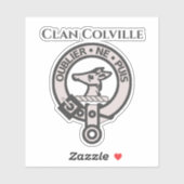 Sticker pour insigne de crête du clan écossais Col (Feuille)