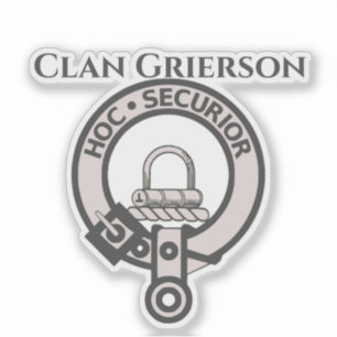 Sticker pour insigne de crête du Clan Grierson éco