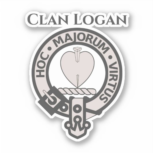 Sticker pour insigne Logan Clan écossais (Devant)