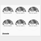 Sticker pour insigne noir et blanc (Feuille)
