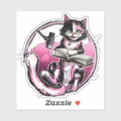 Sticker pour Kitty - 25 Variations d'art (Feuille)