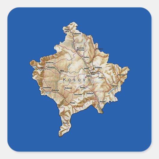 Sticker pour la carte du Kosovo (Devant)