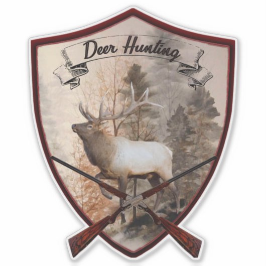 Sticker pour la chasse aux cerfs (Devant)