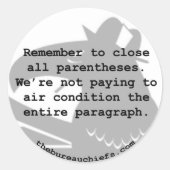 Sticker pour la condition d'air (Devant)