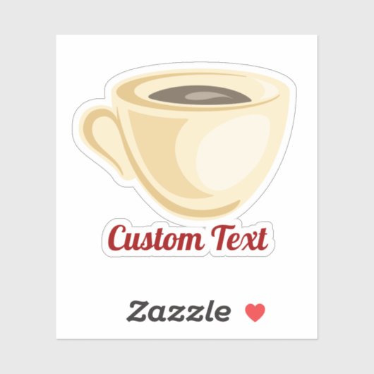 Sticker pour la coupe de café (Feuille)