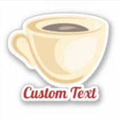 Sticker pour la coupe de café (Devant)
