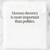 Sticker pour la décence humaine (Sac)