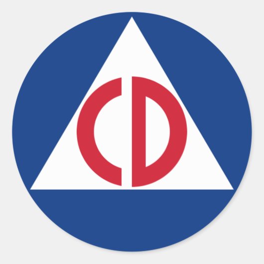 Sticker pour la défense civile (Devant)