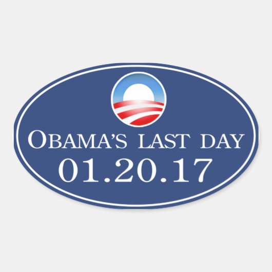 Sticker pour la Dernière journée 2017 d'Obama (Devant)