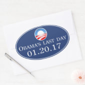 Sticker pour la Dernière journée 2017 d'Obama (Enveloppe)