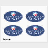 Sticker pour la Dernière journée 2017 d'Obama (Feuille)