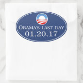 Sticker pour la Dernière journée 2017 d'Obama (Sac)