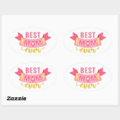 Sticker pour la fête des mères dans le style rétro (Feuille)