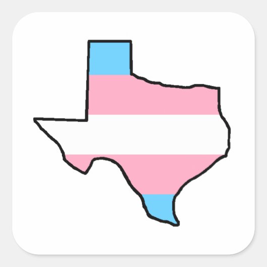 Sticker pour la fierté transgenre du Texas (Devant)