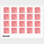Sticker pour la gentillesse rose (Feuille)