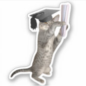 Sticker pour la graduation en chat Tabby (Devant)