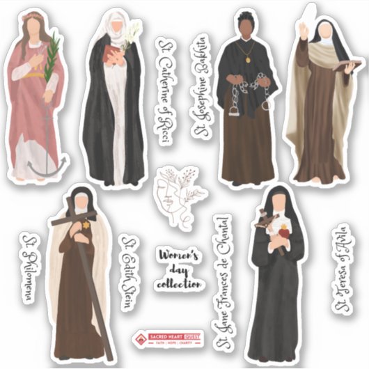 Sticker pour la Journée des femmes Set Édition cat (Devant)