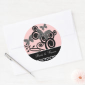 Sticker pour la mariée et la chambre et le papillo (Enveloppe)