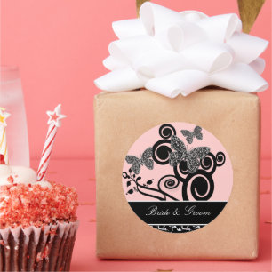 Sticker pour la mariée et la chambre et le papillo