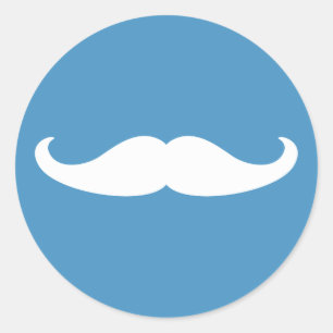 Sticker pour la moustache révélateur de genre