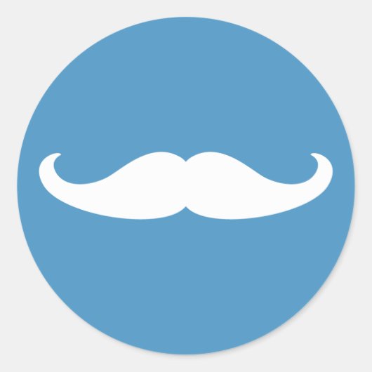 Sticker pour la moustache révélateur de genre (Devant)