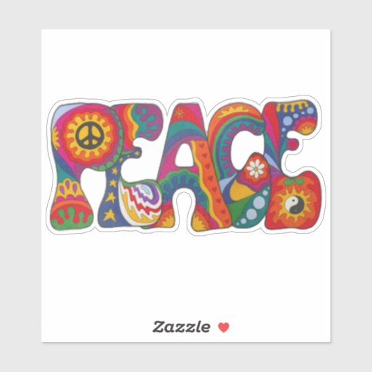 Sticker pour la paix (Feuille)