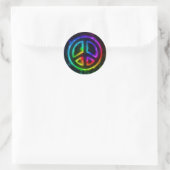 Sticker pour la paix arc-en-ciel lumineux (Sac)