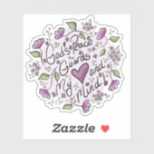 Sticker pour la paix de Dieu (Feuille)