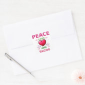 Sticker pour la paix, l'amour et le plaisir des Ta (Enveloppe)