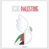 Sticker pour la Palestine libre - Solidarité polit (Feuille)