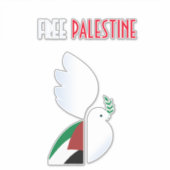 Sticker pour la Palestine libre - Solidarité polit (Devant)