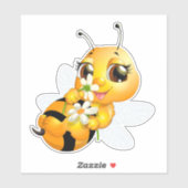 Sticker pour la reine d'abeille (Feuille)