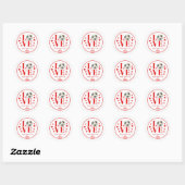 Sticker pour la Saint Valentin, Soccer AMOUR (Feuille)