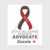 Sticker pour la sensibilisation à la maladie de la (Feuille)